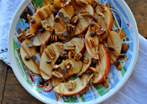 Addicting Apple Nachos with Native Pecan Halves