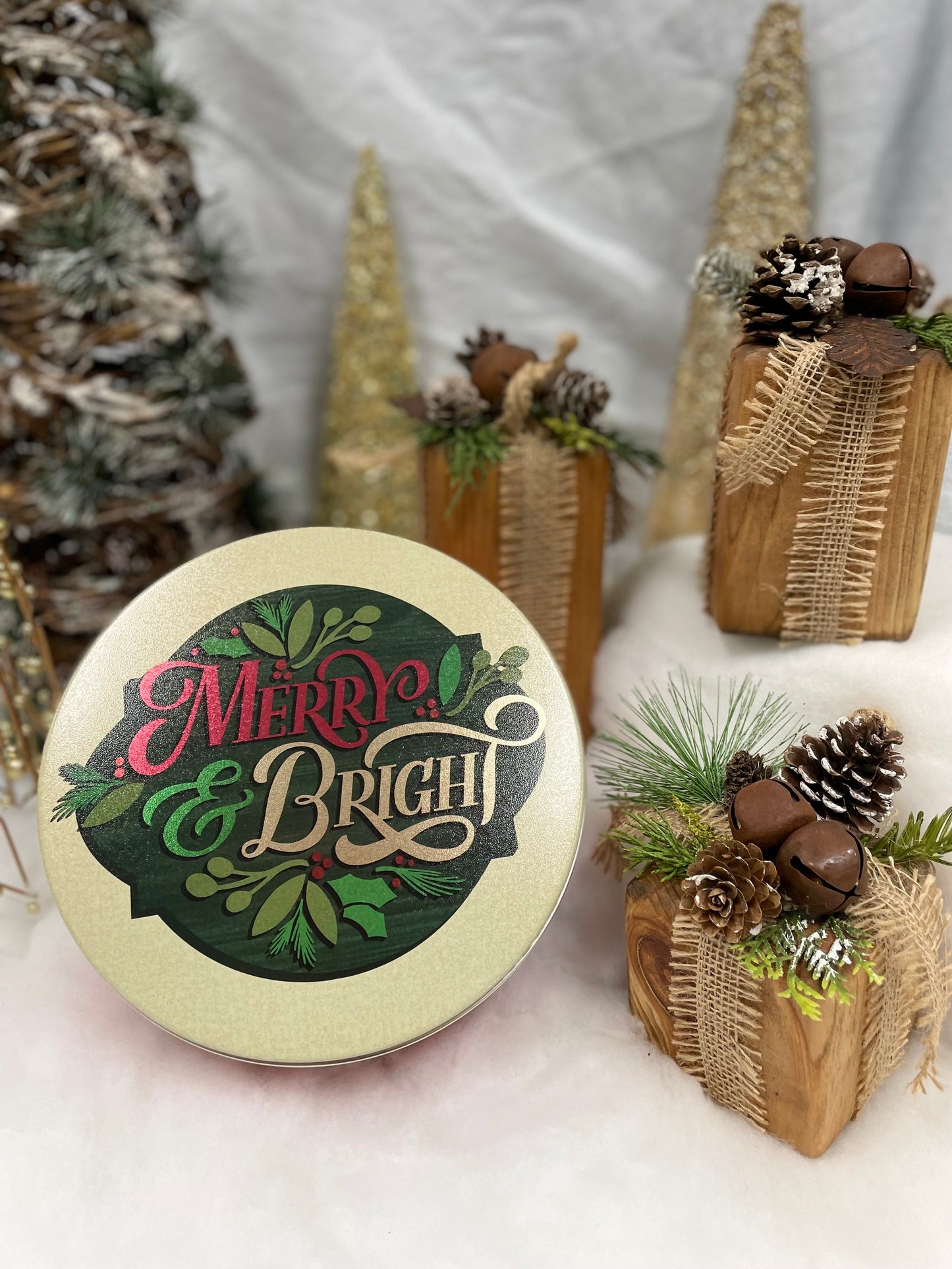 Merry & Bright Customized Signature Gift Tin