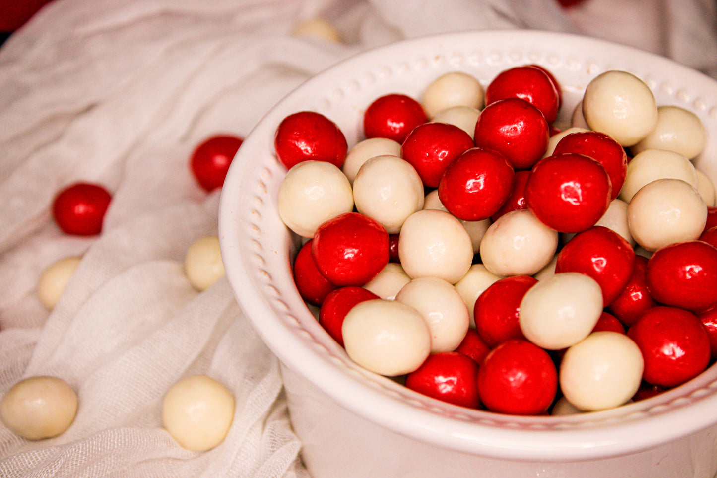 Red & White Pretzel Balls