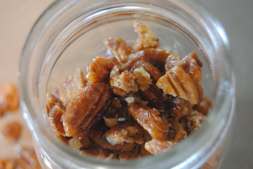 Skillet Candied Pecans