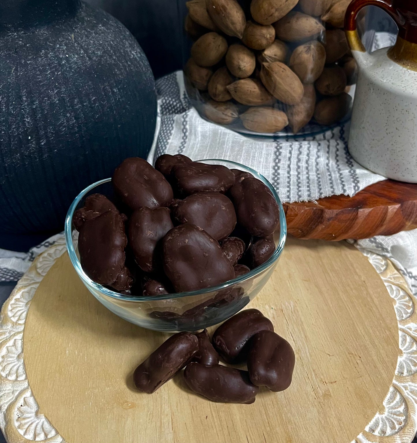 Dark Chocolate Covered Pecans