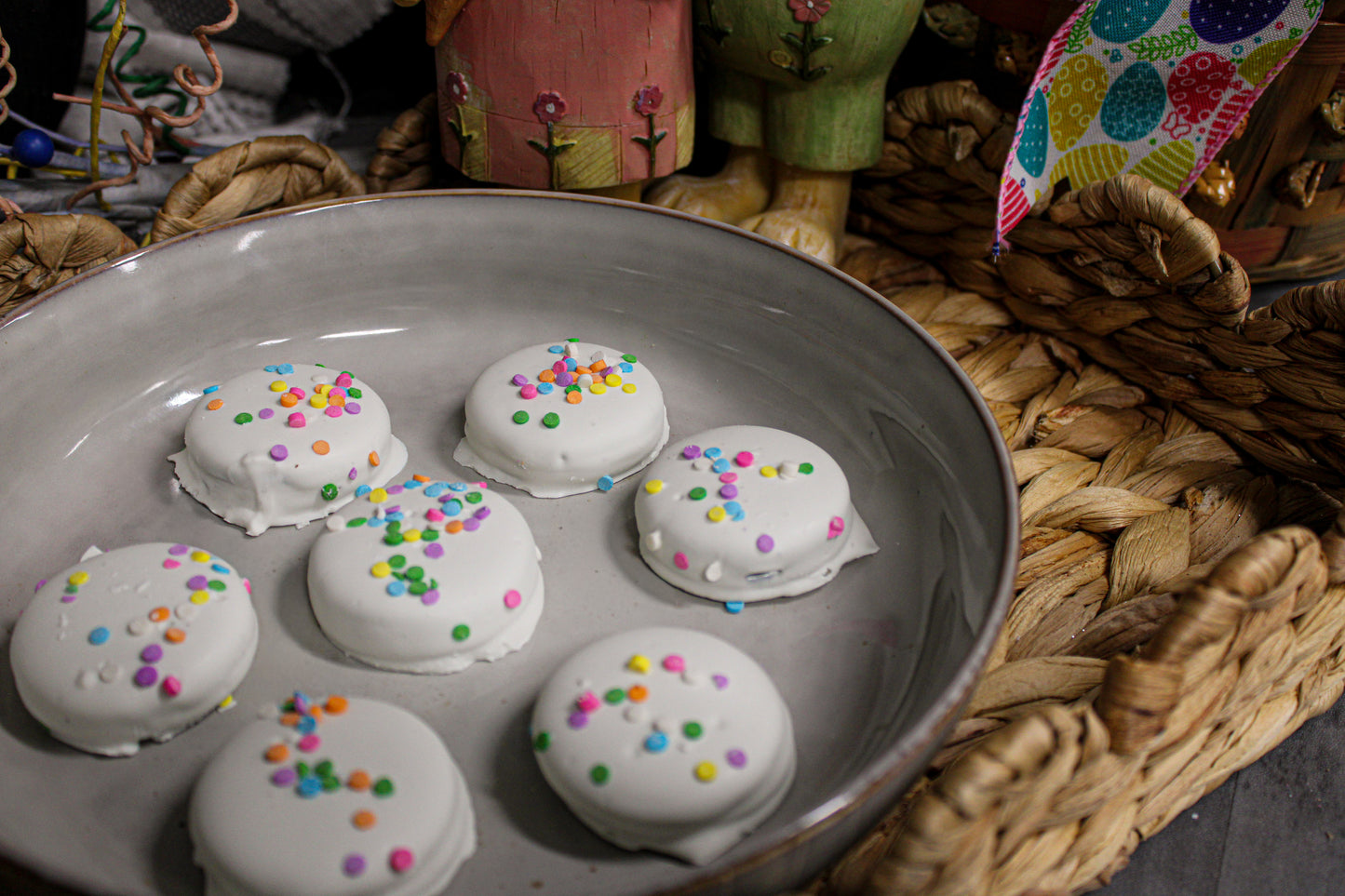 Spring Yogurt Covered Cookies