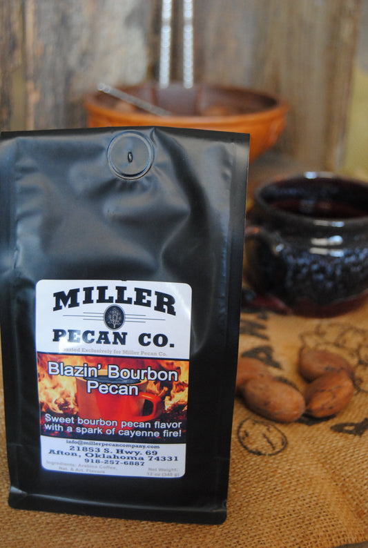 Blazin' Bourbon Pecan Gourmet Pecan-Infused Coffee