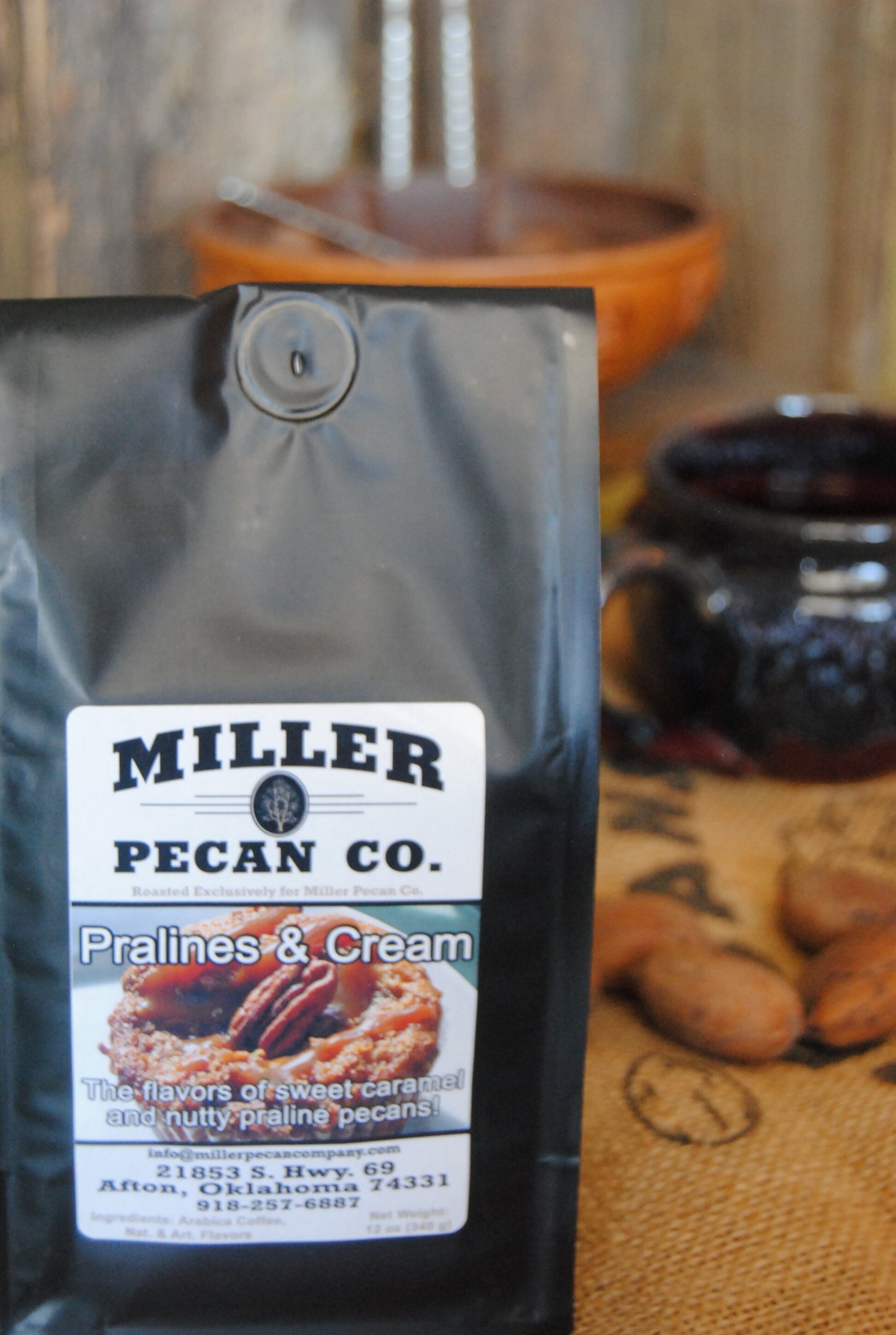 Pralines and Cream Gourmet Pecan-Infused Coffee