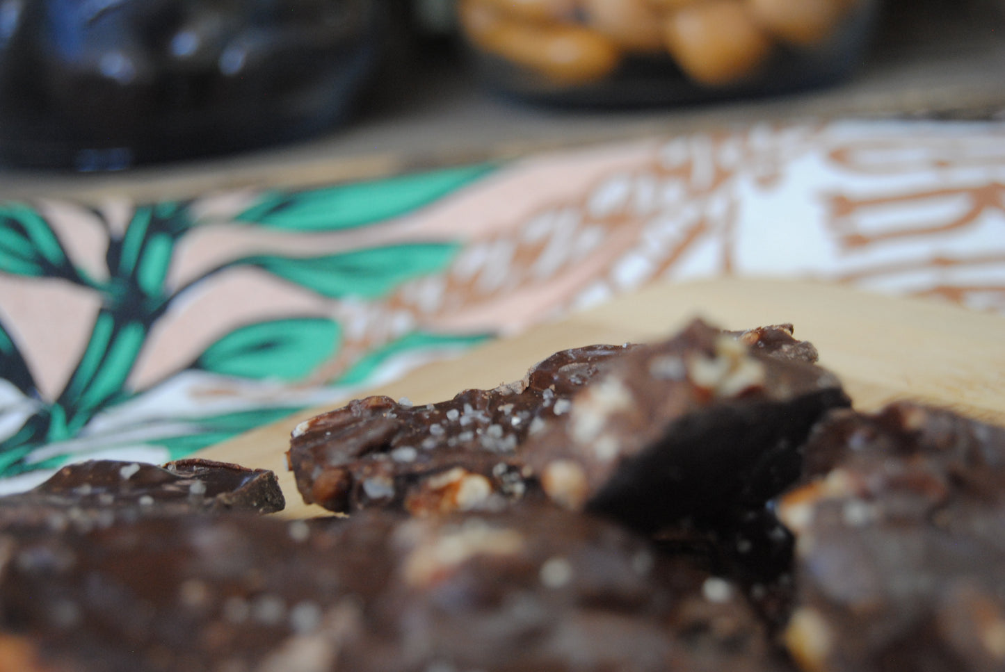 Dark Chocolate Pecan Caramel Bark