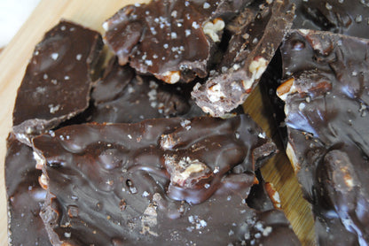 Dark Chocolate Pecan Caramel Bark