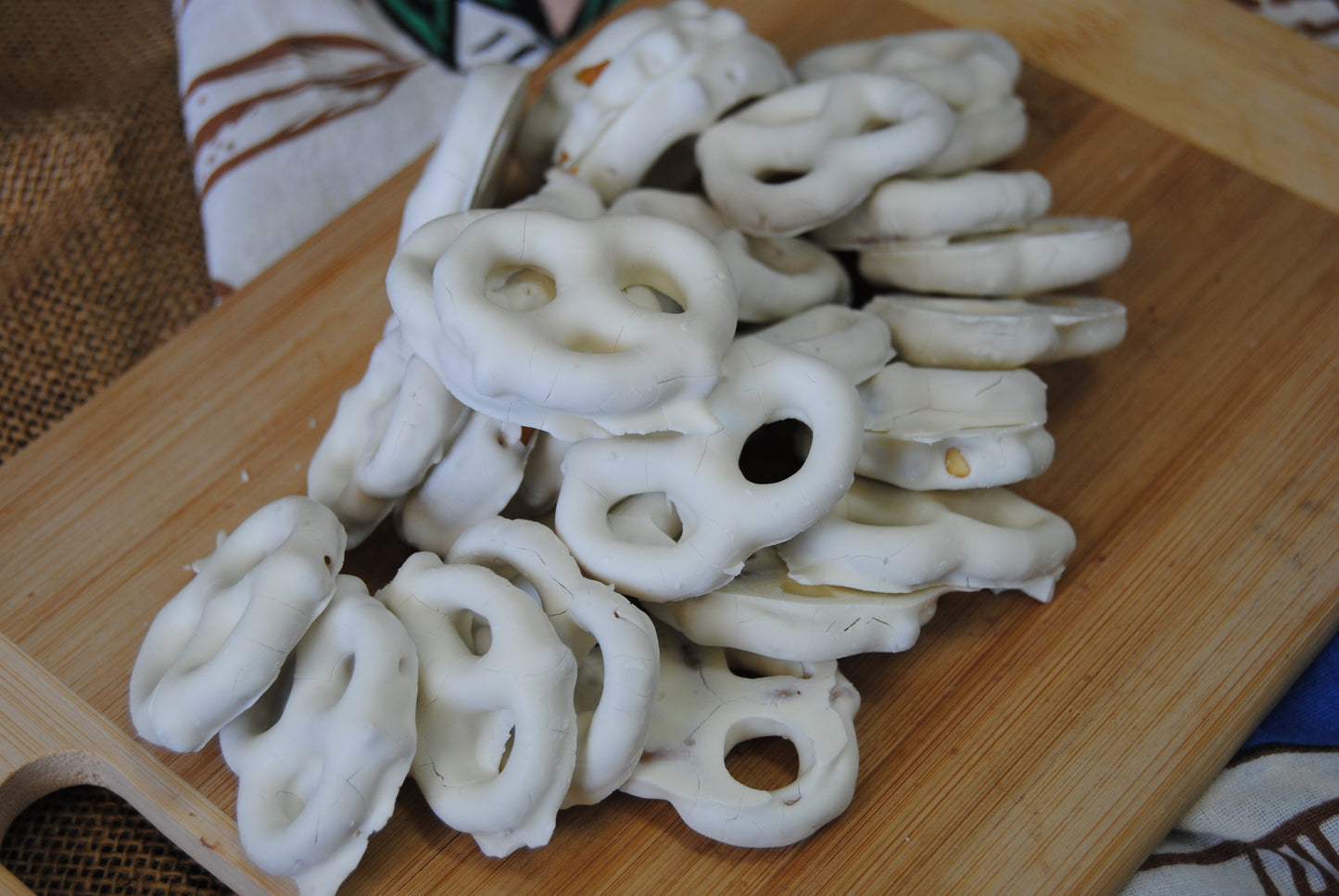 Mini White Frosted Pretzels