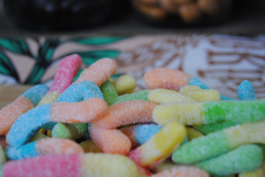 Sour Neon Gummy Worms