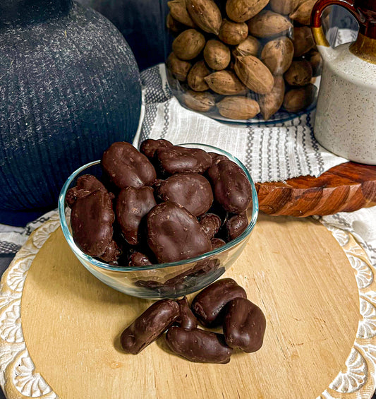 1lb Dark Chocolate Covered Pecans