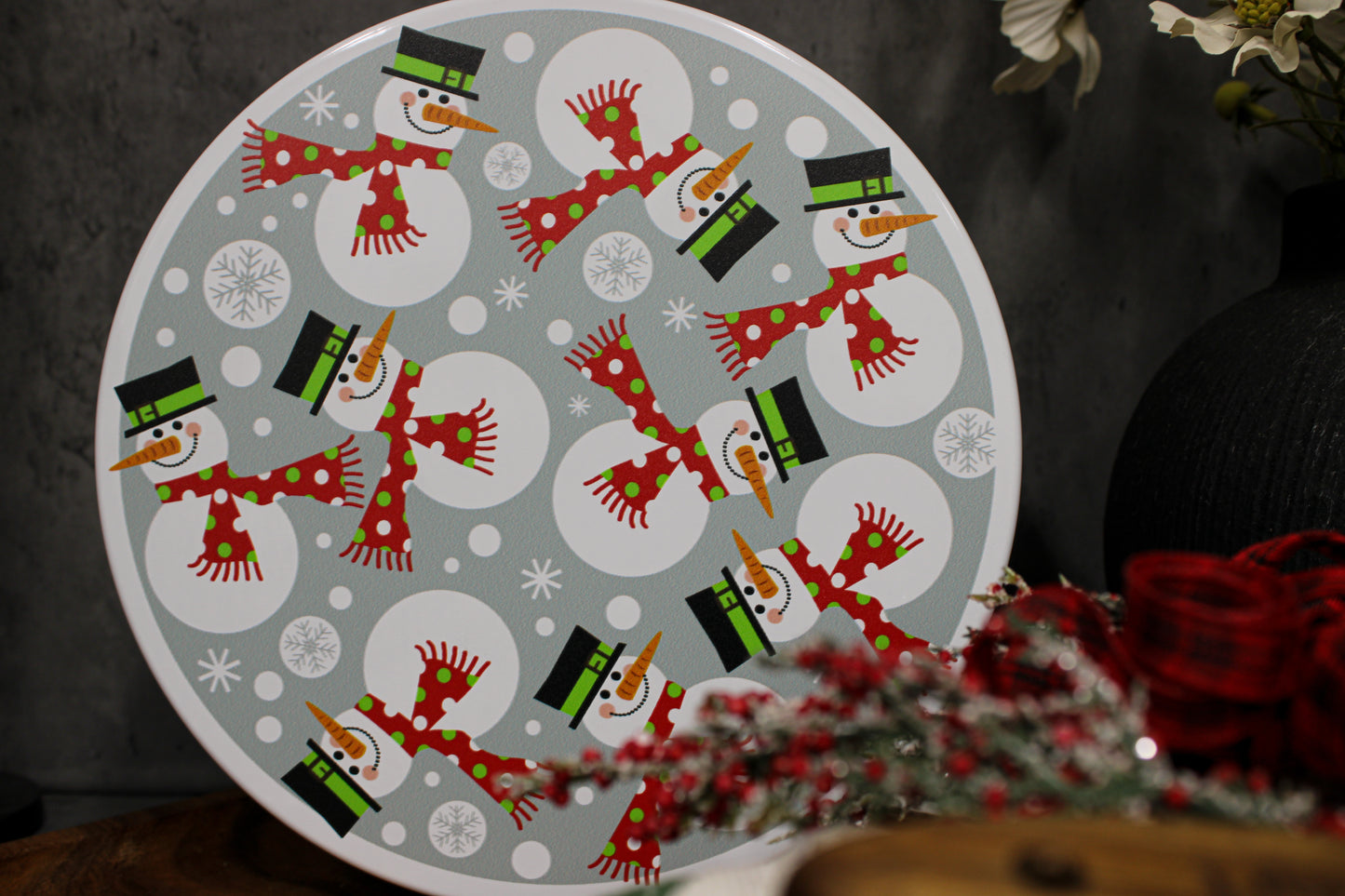 Tumbling Snowmen Gift Tin