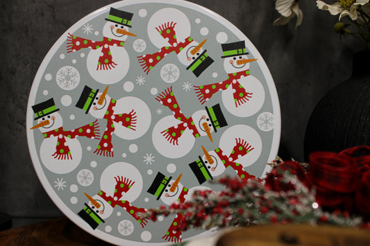 Tumbling Snowmen Gift Tin