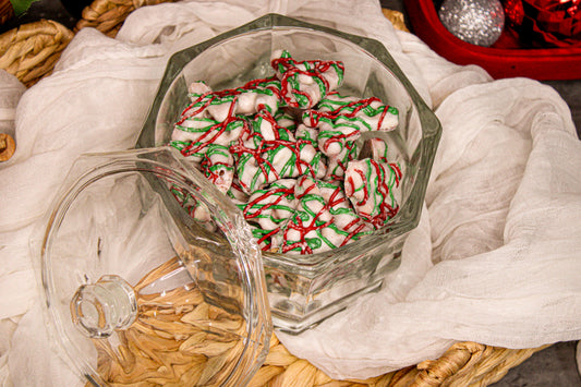 Christmas Tree Pretzels w/ Red & Green Drizzle