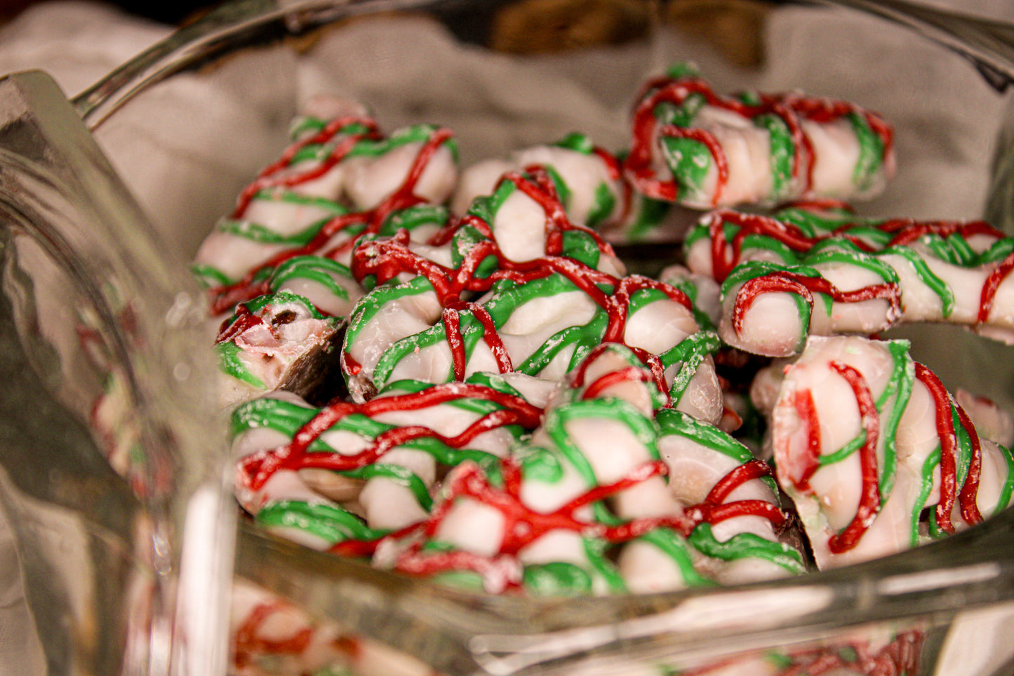 Christmas Tree Pretzels w/ Red & Green Drizzle