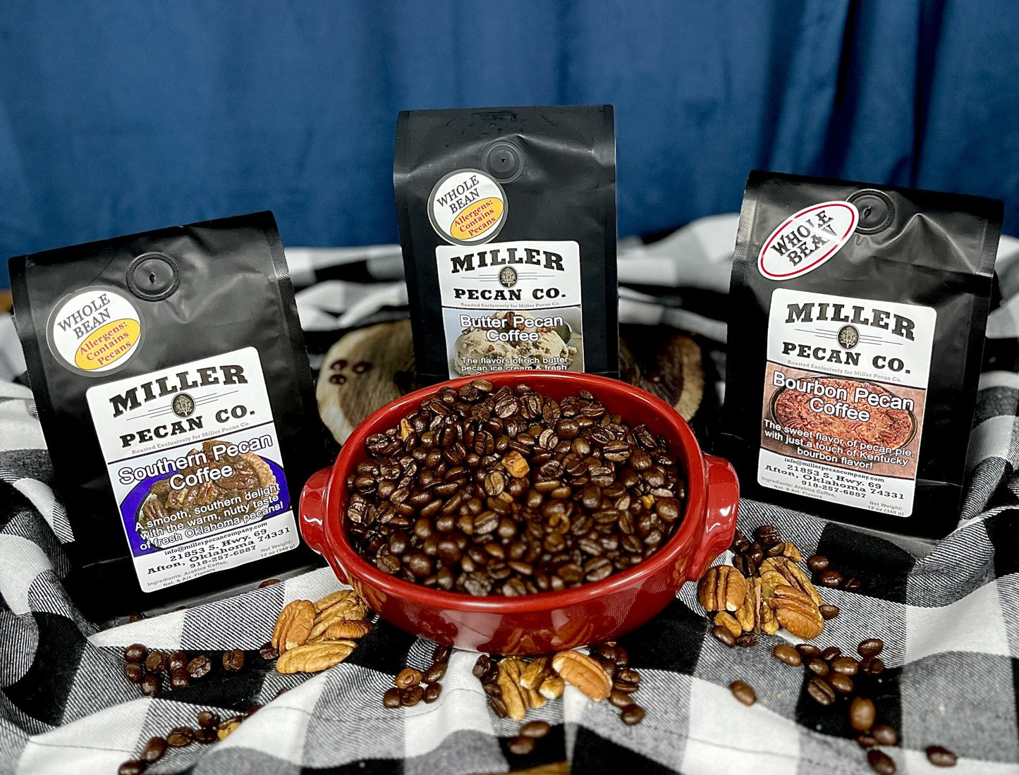 Southern Pecan Gourmet Whole Bean Coffee